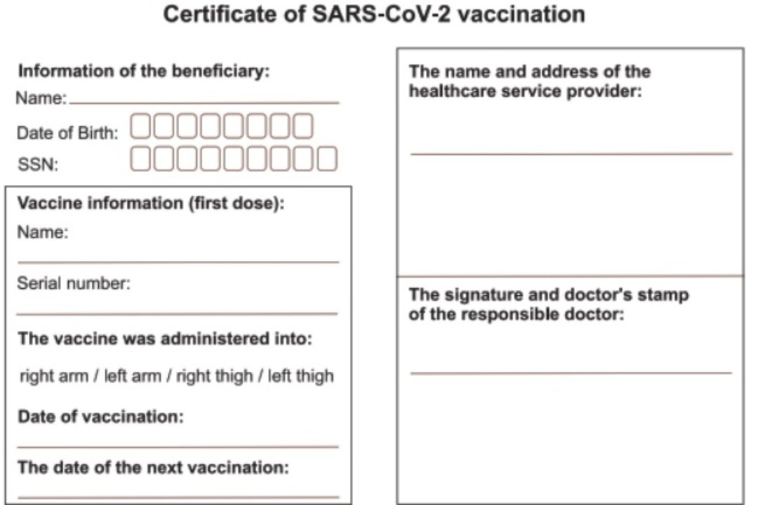 Elérhető az oltási igazolás angol nyelvű verziója!